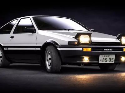 Toyota Sprinter Trueno AE86 3D model