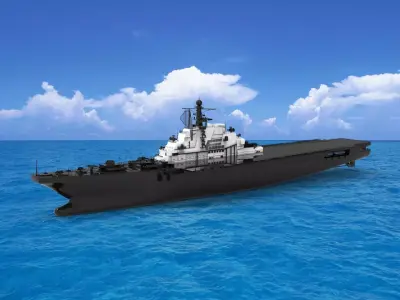 Aircraft carrier 3D print model