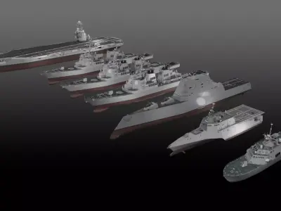 US Navy 3D Model Pack