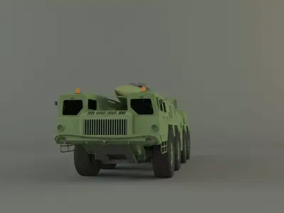 Scout B military vehicle 3D model