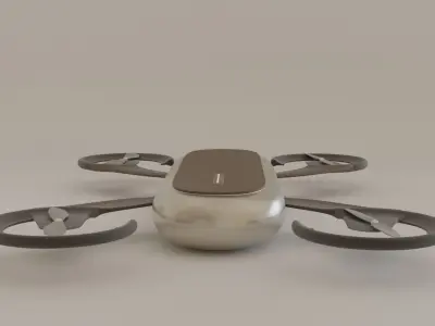 minimalistic drone Free low-poly 3D model