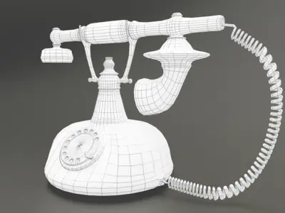 Retro Telephone Free 3D model