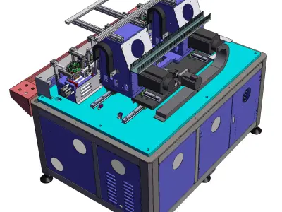 6-station winding machine 3D model