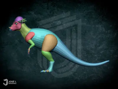 Basemesh Pachycephalosaurus 3D model