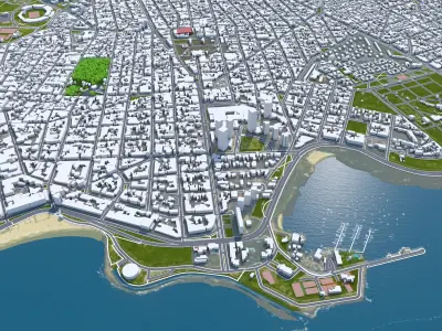 Montevideo Uruguay 3D model
