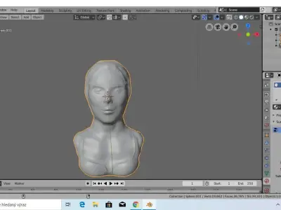 SciFi Bust 3D model