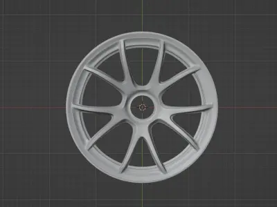 porsche gt3rs magnesium rims   3D model
