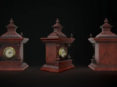 Antique Clock 3D model