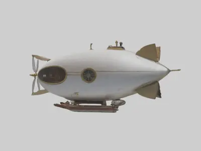 Personal Airship Mode 1 Low-poly 3D model