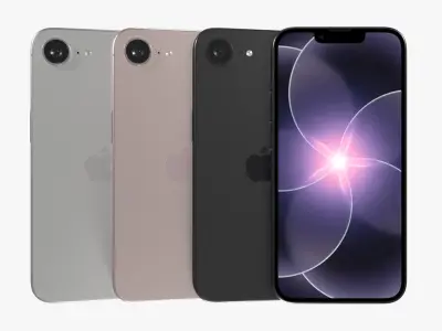 Apple iPhone 17e All Color 3D model