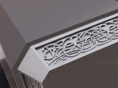 thor hammer Free low-poly 3D model