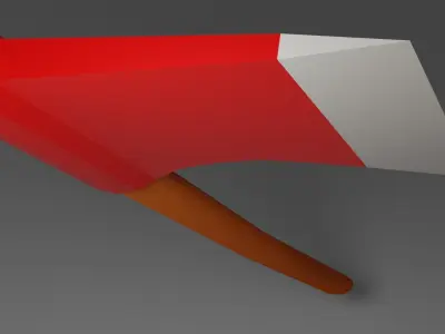 Low poly axe Low-poly 3D model