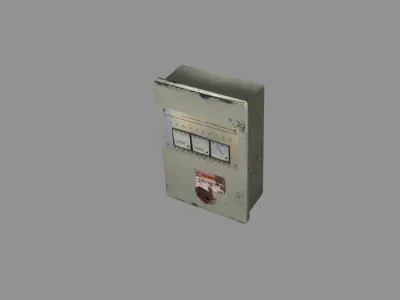 Old Panel current indication Low-poly 3D model