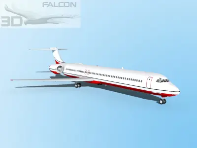 Falcon3D MD-80 Corporate 4 3D model