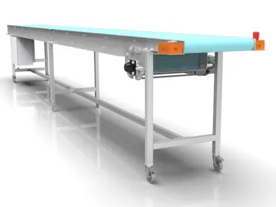 3D Design of a  modular belt conveyor for the food industry 3D model