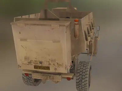 truck vehicle Low-poly 3D model