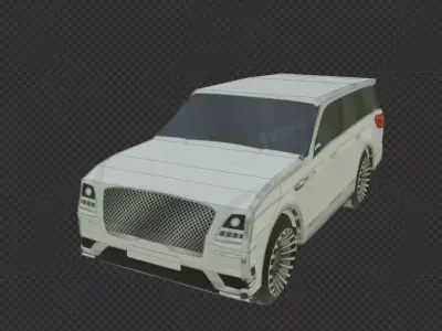 TOYOTA SUV LANDCRUISER vehicle Low-poly 3D model