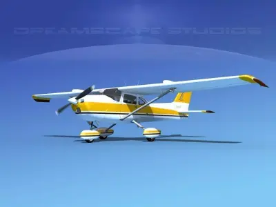 Cessna 172 Skyhawk STOL V09 3D model