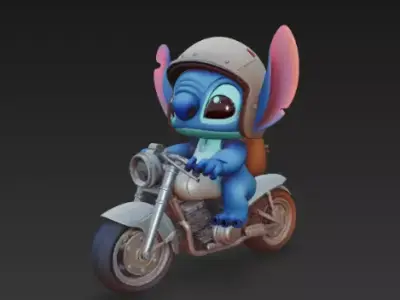 Stitch - Motorbike 3D print model