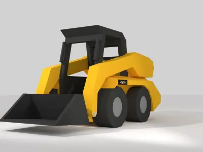 Low Poly Construction Pack Free low-poly 3D model