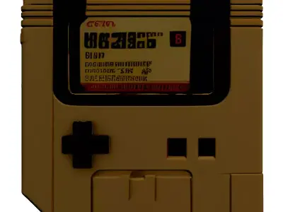 Retro SciFi Handheld Console 3D model