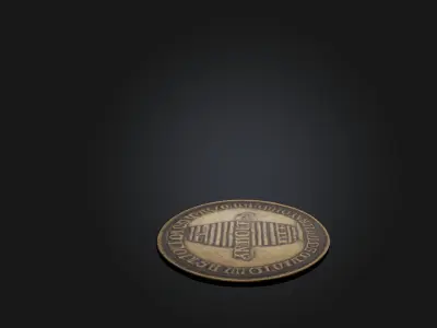Antique Coin Collection Low-poly 3D model