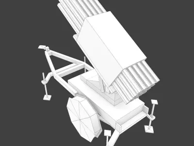 Rocket Launcher NDL-40 Low-poly 3D model