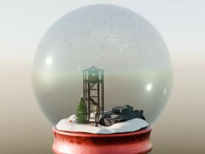 Chirstmas Snowglobe 3D model