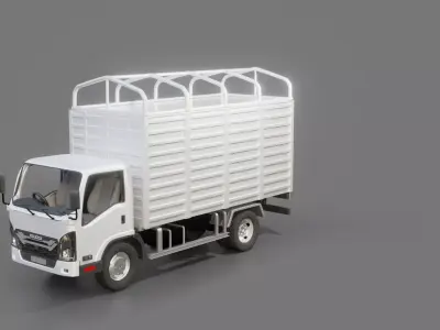 Isuzu Elf Box Truck 3D model