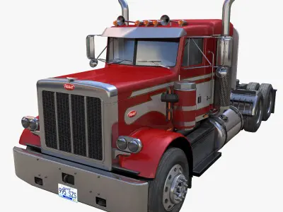 80s American Truck 3D Model Pack