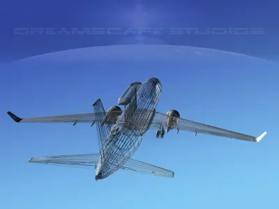 Boeing E-8 Posiedon  AEWS Denmark 3D model