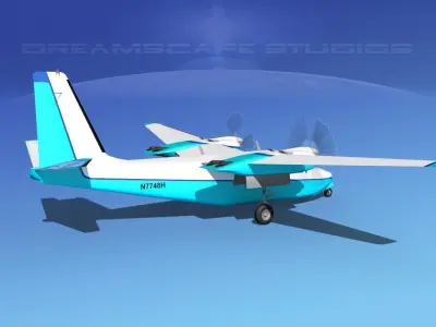Aero Commander 500 V03 3D model