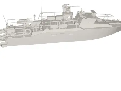 Motor boat 3D model