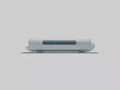 Hyperloop Transportat 1 Low-poly 3D model