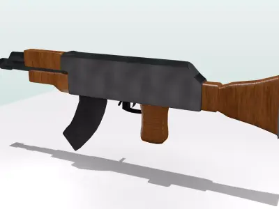 AK-47 rifle Free 3D model purchase