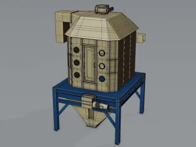 Cooling with Crumble Sanitization Machine Low-poly 3D model