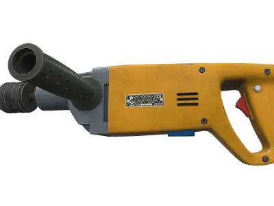 Old electric drill 3D model