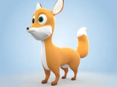Baby Fox 3D model