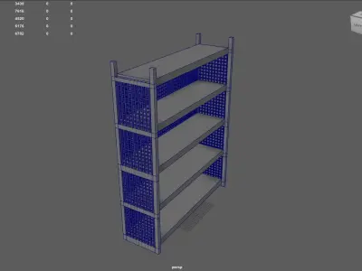 Industrial Shelf 3D model