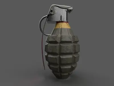 Game Ready Realistic Grenade 3d Model Low-poly 3D model