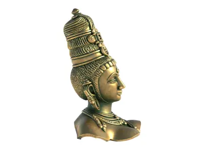 parvati bust Low-poly 3D model