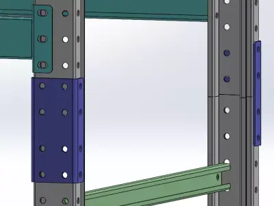 Pallet Racking System-Storage Rack-Industrial Shelving 3D model