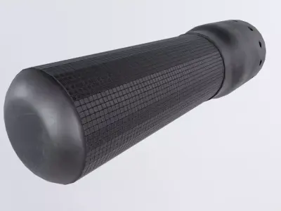 Flashlight - Torch Low-poly 3D model