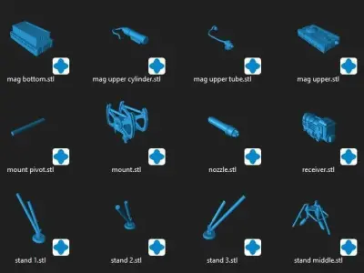 E-WEB Repeating Blaster CGI n 3D print files 3D model