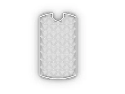 Dog Tag Side Triangle Free 3D print model