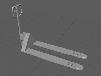 Hand Pallet Truck Low-poly 3D model get