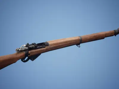 Generic WW2 Rifle Low-poly 3D model