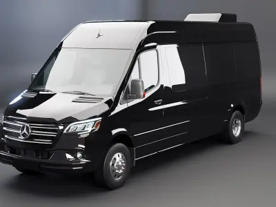 Mercedes Sprinter Long Bus US Spec 3D model