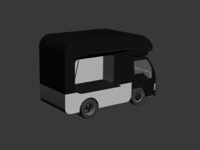 food truck Free 3D model