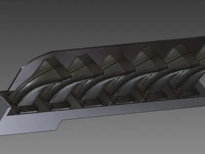 Bf 109 F - G Exhaust  3D print model